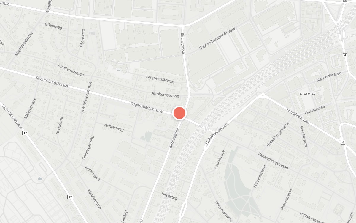 Karte: Gabbiano, Regensbergstrasse 186, 8050 Zürich