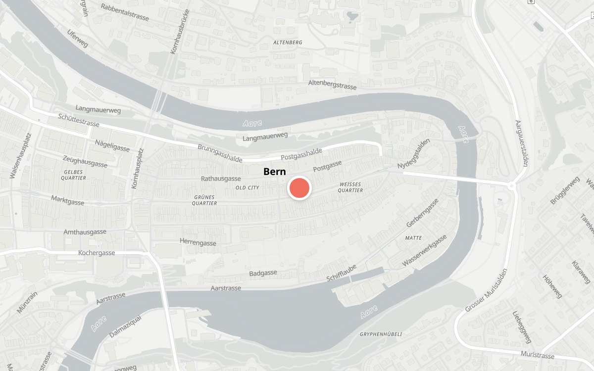 Karte: Zunft zu Webern, Bern