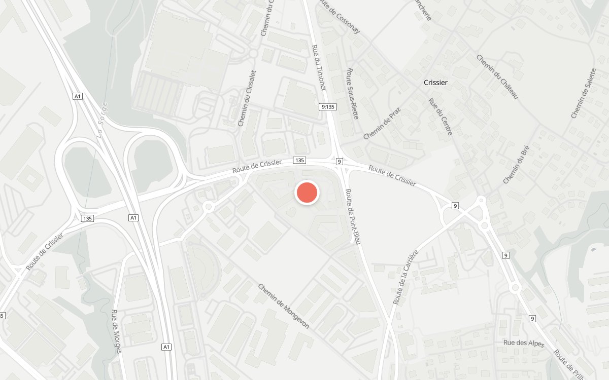 Plan : Itoya, Passerelle RC 179, 1023 Lausanne