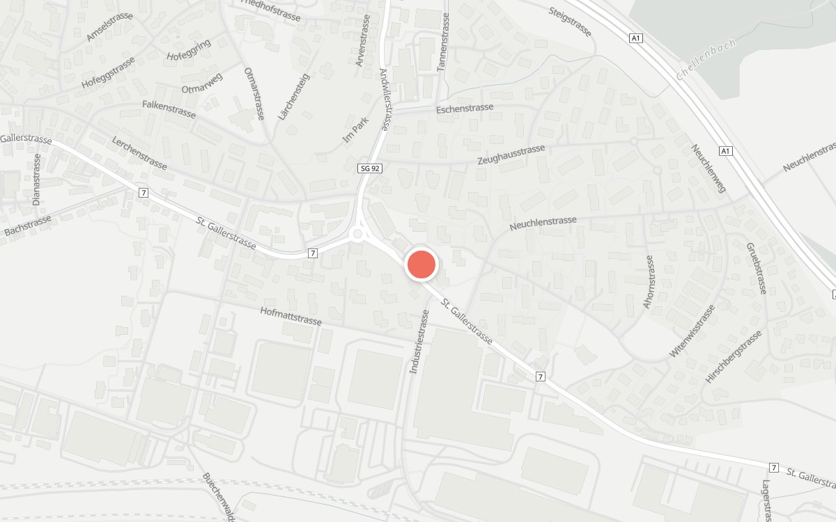 Karte: La Dolce Vita, St. Gallerstrasse 215, 9200 Gossau