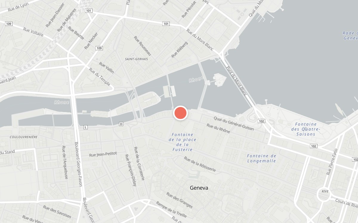 Plan : Riverside, Rue du Rhône 19, 1204 Genève