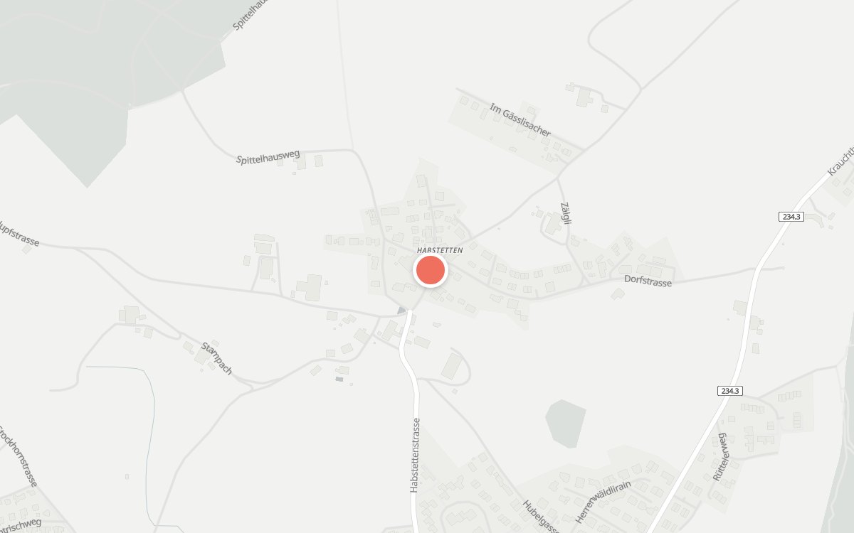 Karte: Restaurant Rössli Habstetten, Dorfstrasse 15, Habstetten, 3065 Bolligen