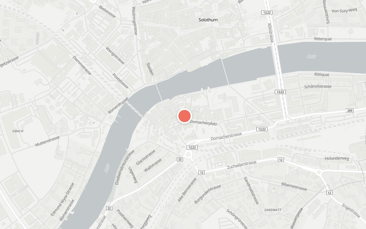 Karte: così Ristorante & Pizzeria, Patriotenweg 1, Solothurn